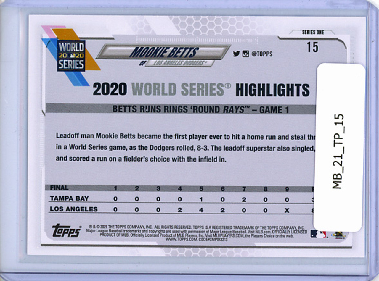 Mookie Betts 2021 Topps #15 World Series