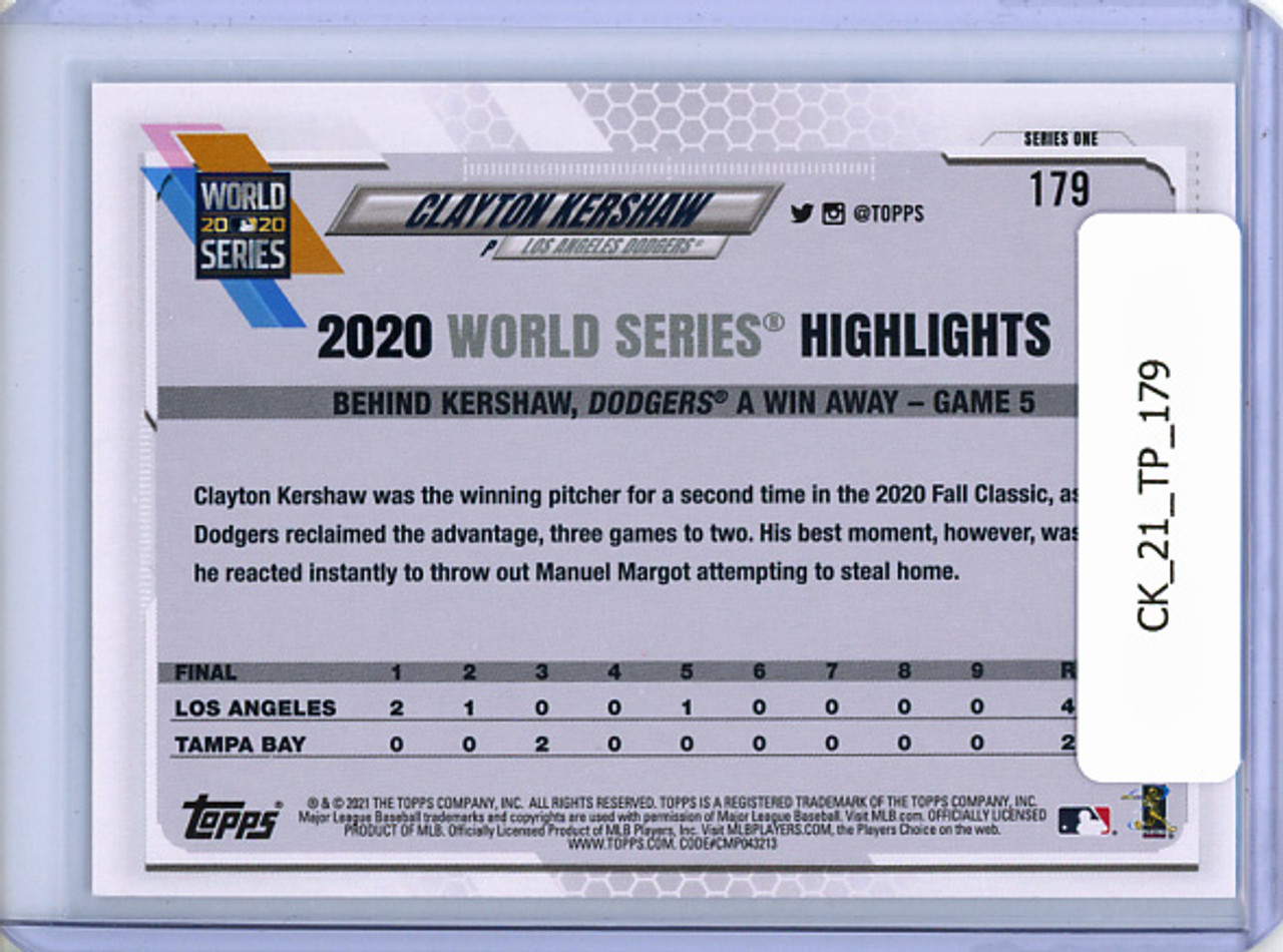 Clayton Kershaw 2021 Topps #179 World Series
