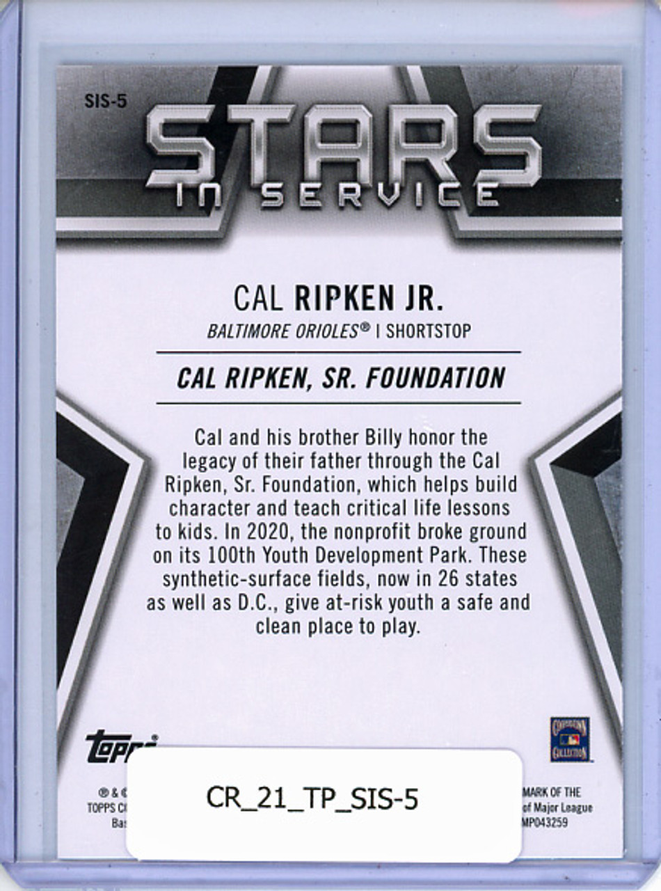 Cal Ripken Jr. 2021 Topps, Stars in Service #SIS-5