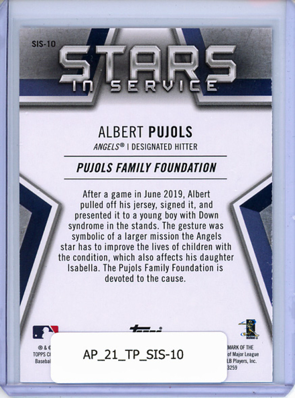 Albert Pujols 2021 Topps, Stars in Service #SIS-10