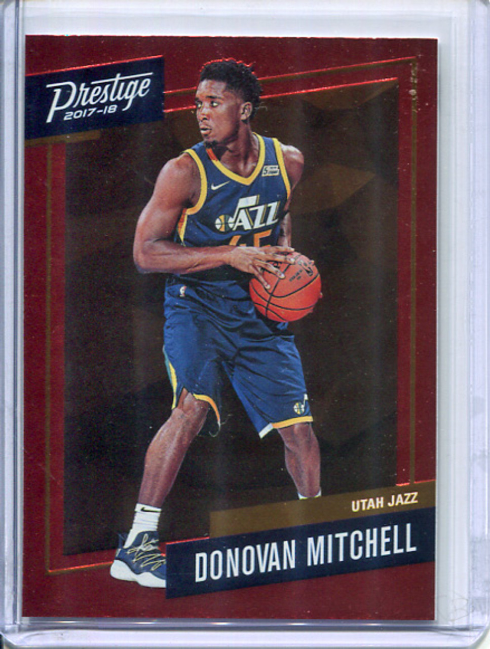 Donovan Mitchell 2017-18 Prestige, Micro Etch Rookies #13 Red