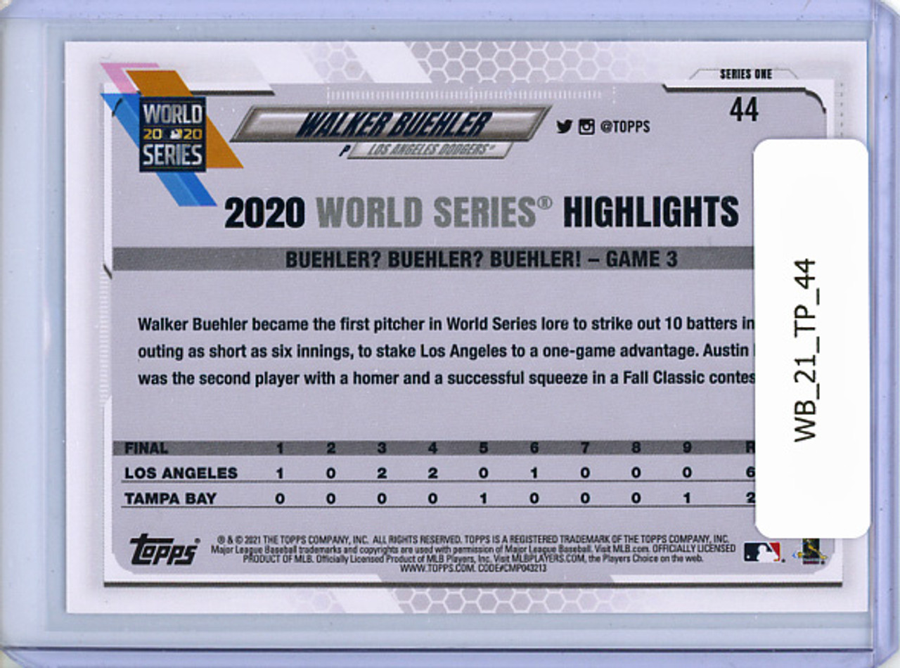 Walker Buehler 2021 Topps #44 World Series