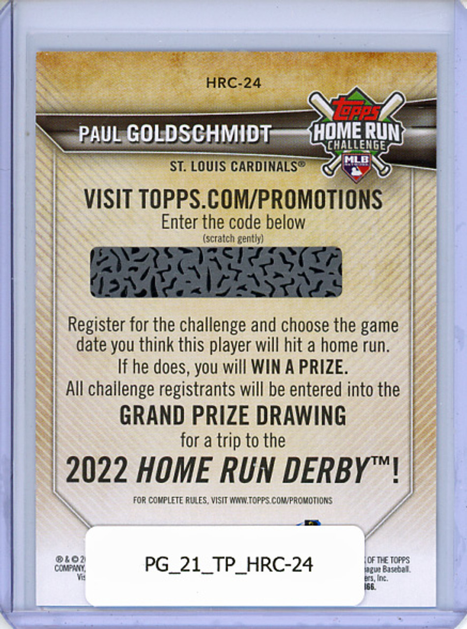 Paul Goldschmidt 2021 Topps, Home Run Challenge Code Cards #HRC-24