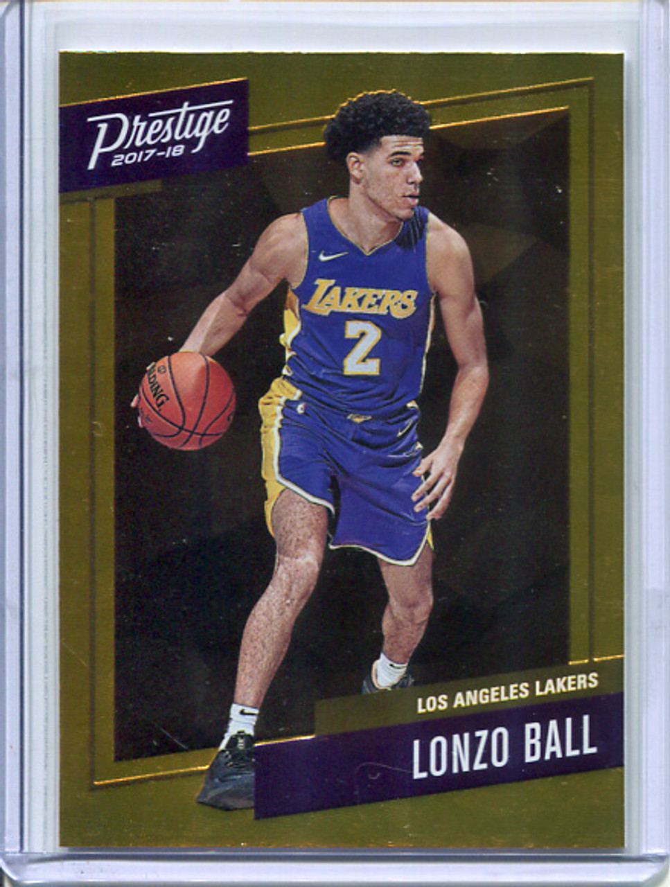 Lonzo Ball 2017-18 Prestige, Micro Etch Rookies #2 Orange