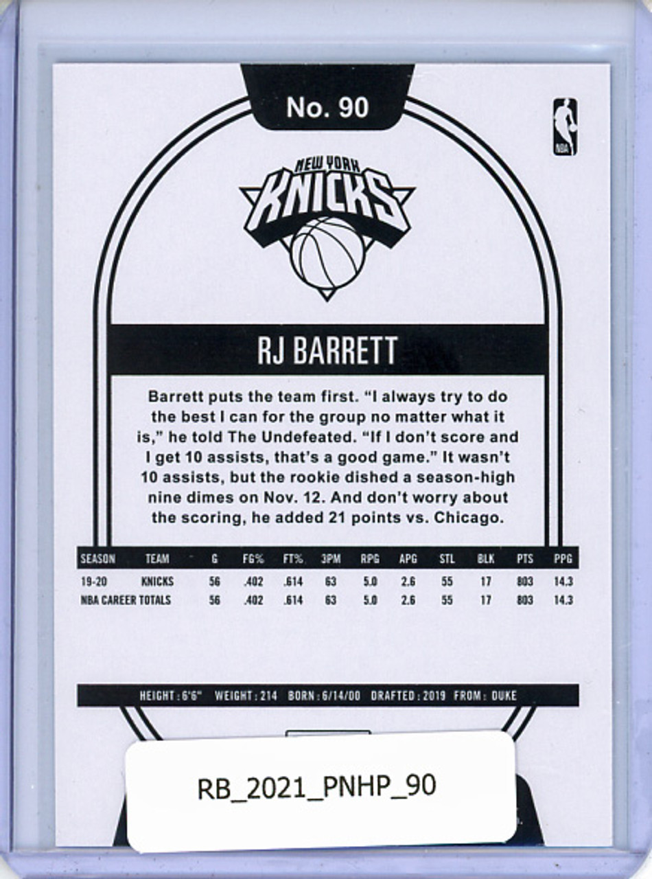 RJ Barrett 2020-21 Hoops #90