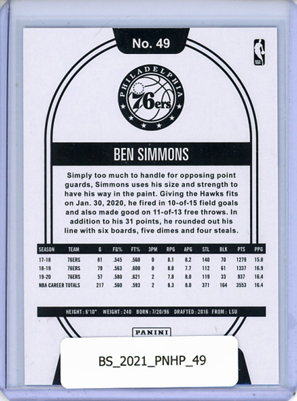 Ben Simmons 2020-21 Hoops #49