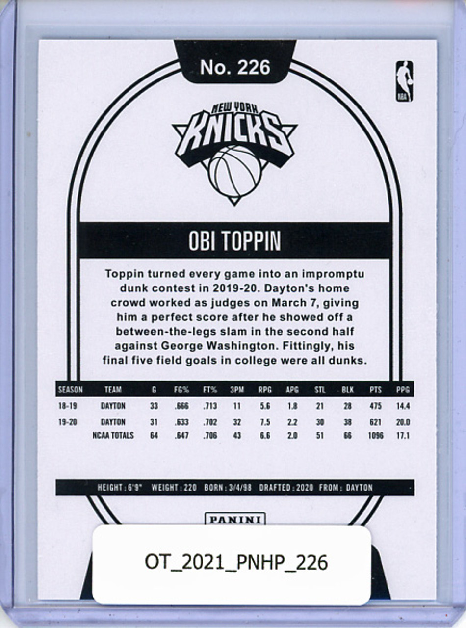 Obi Toppin 2020-21 Hoops #226