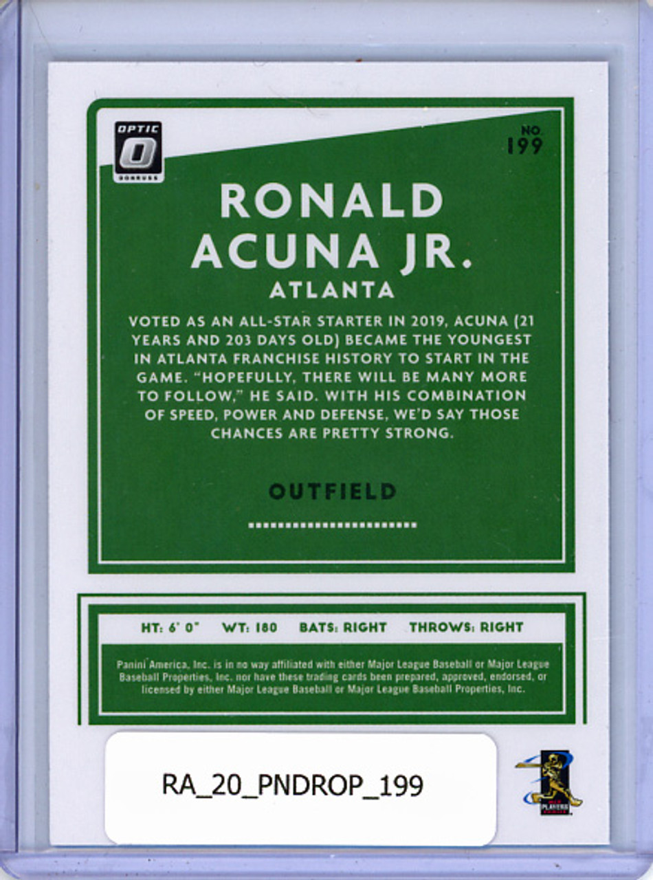 Ronald Acuna Jr. 2020 Donruss Optic #199 All-Stars
