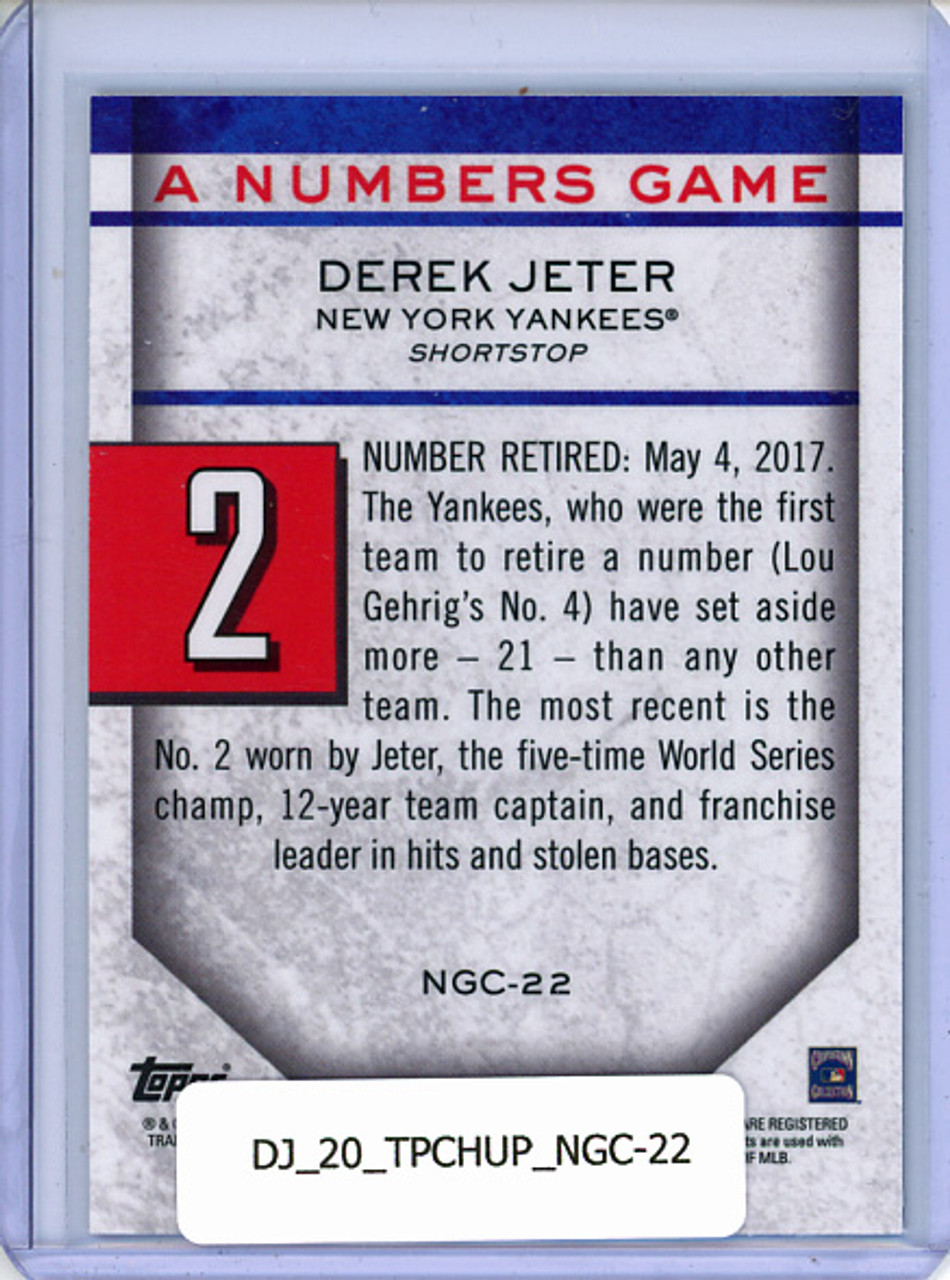 Derek Jeter 2020 Topps Chrome Update, A Numbers Game #NGC-22