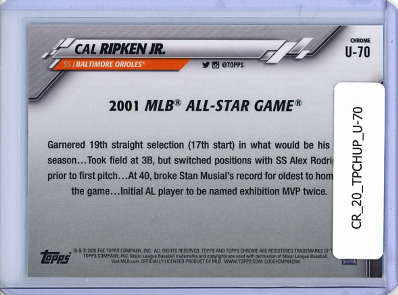 Cal Ripken Jr. 2020 Topps Chrome Update #U-70 2001 All-Star Game