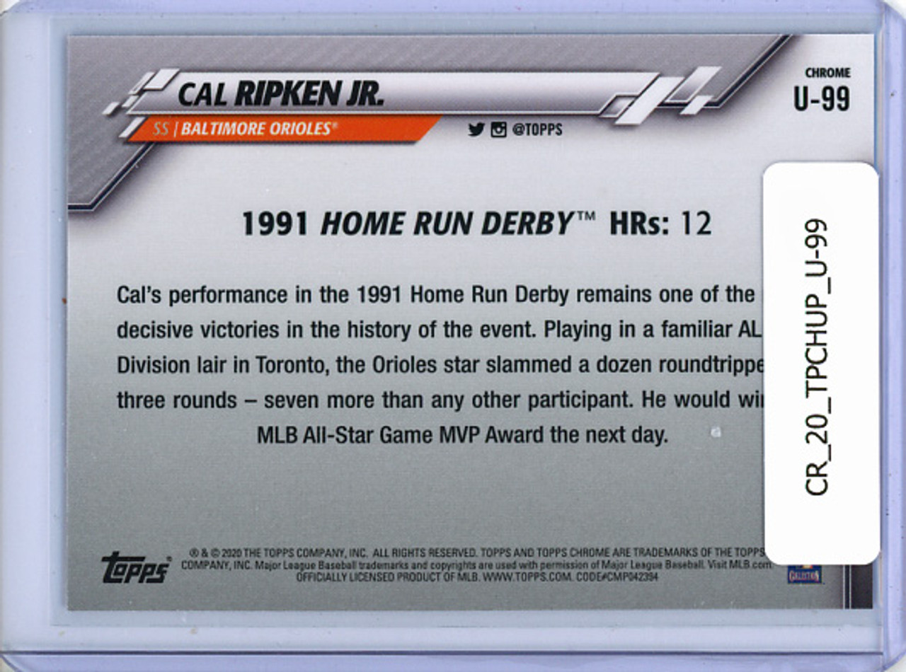 Cal Ripken Jr. 2020 Topps Chrome Update #U-99 1991 Home Run Derby