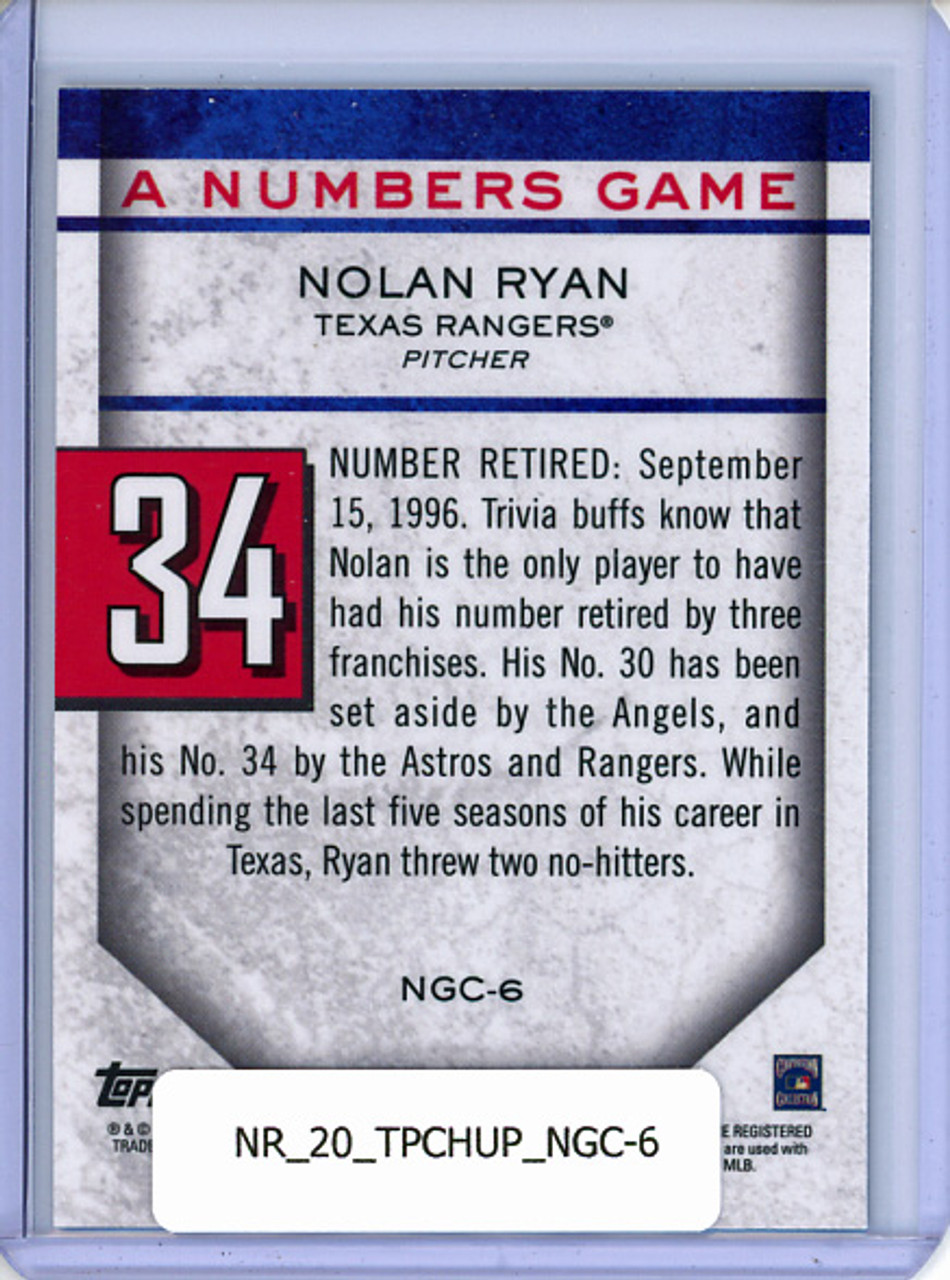 Nolan Ryan 2020 Topps Chrome Update, A Numbers Game #NGC-6