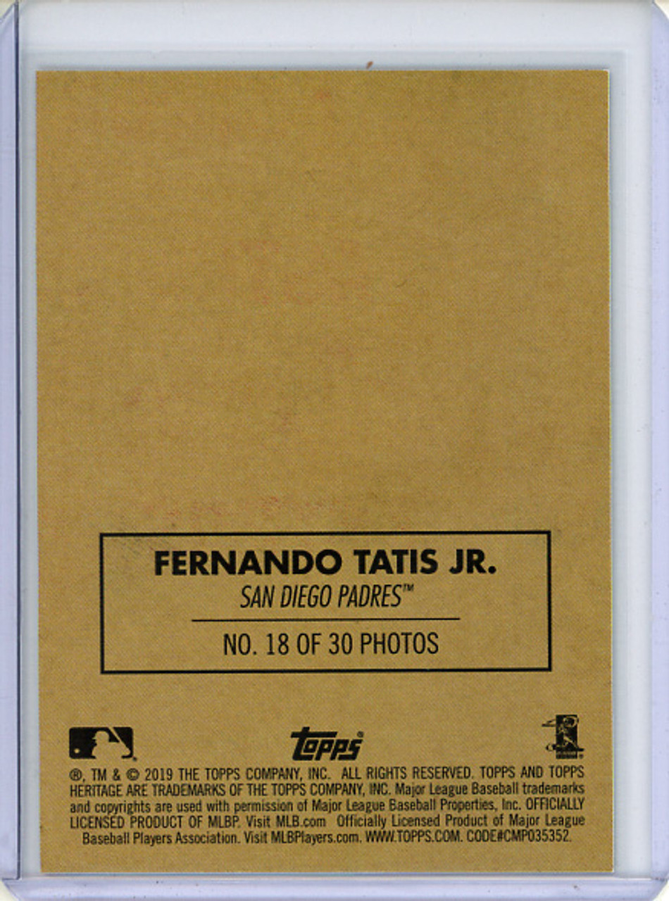 Fernando Tatis Jr. 2019 Heritage, 1970 Topps Cloth Stickers #18