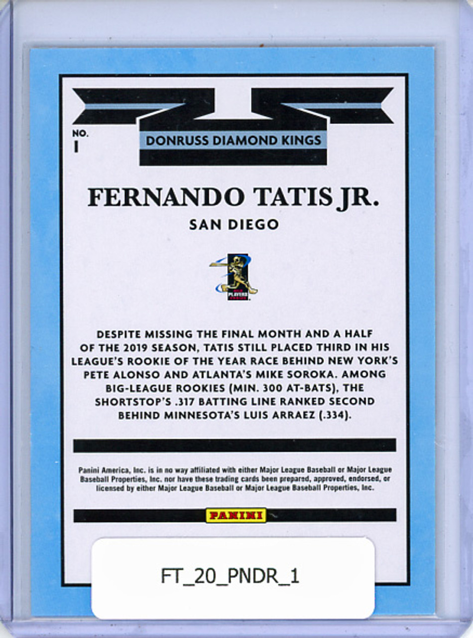Fernando Tatis Jr. 2020 Donruss #1 Diamond Kings