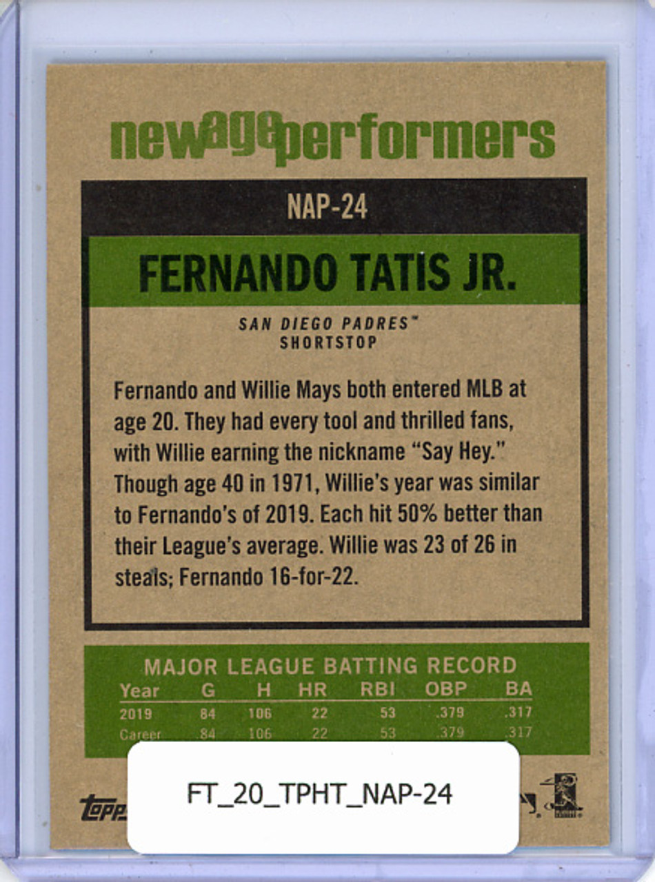 Fernando Tatis Jr. 2020 Heritage, New Age Performers #NAP-24
