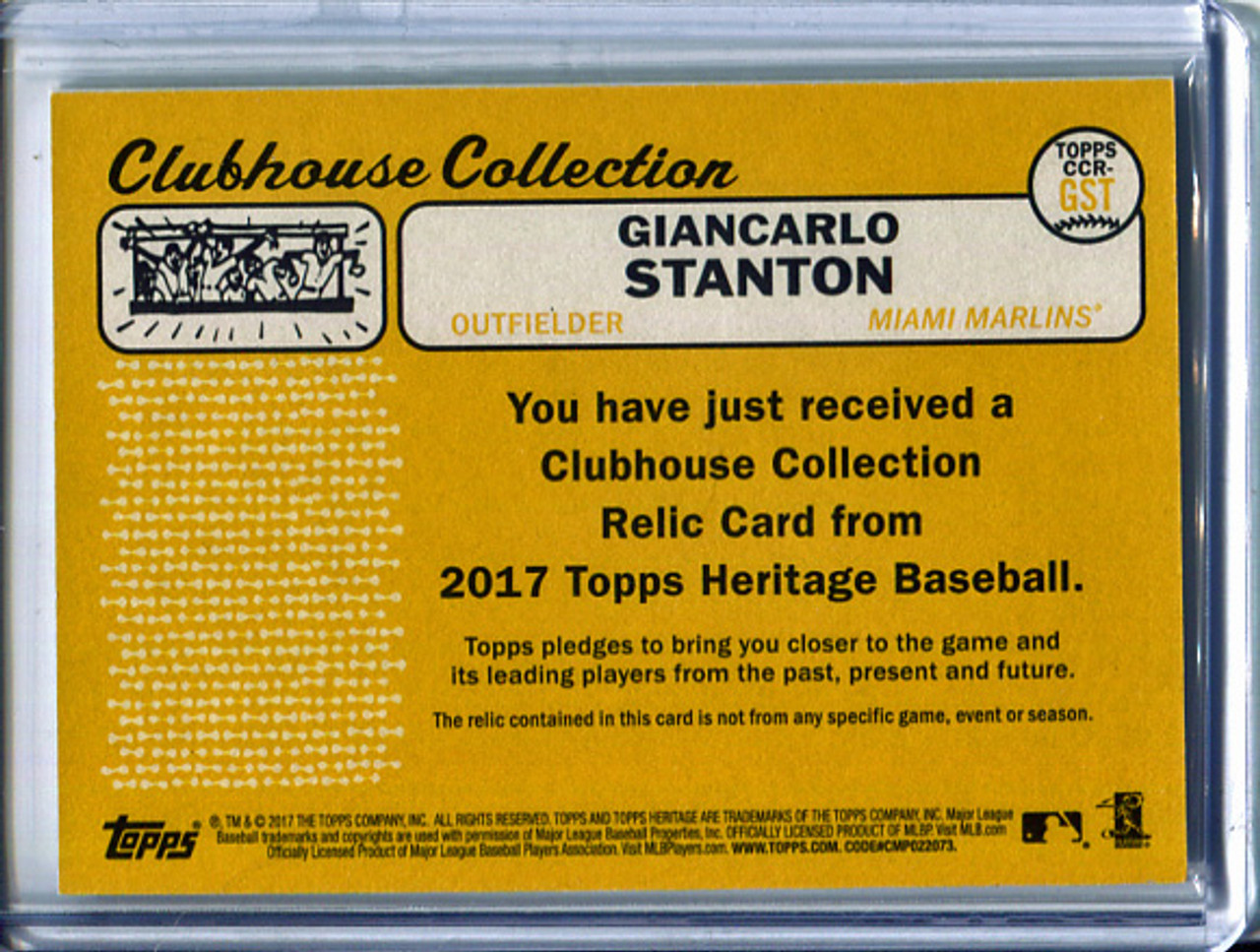 Giancarlo Stanton 2017 Heritage, Clubhouse Collection #CCR-GST