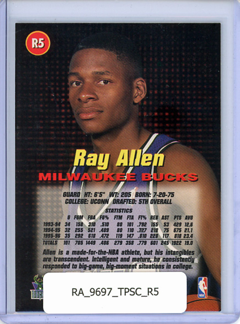 Ray Allen 1996-97 Stadium Club, Rookies 1 #R5