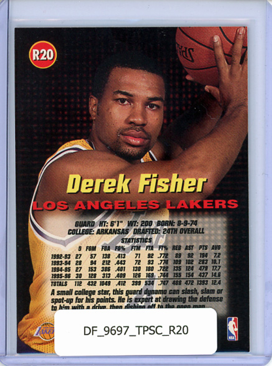 Derek Fisher 1996-97 Stadium Club, Rookies 1 #R20