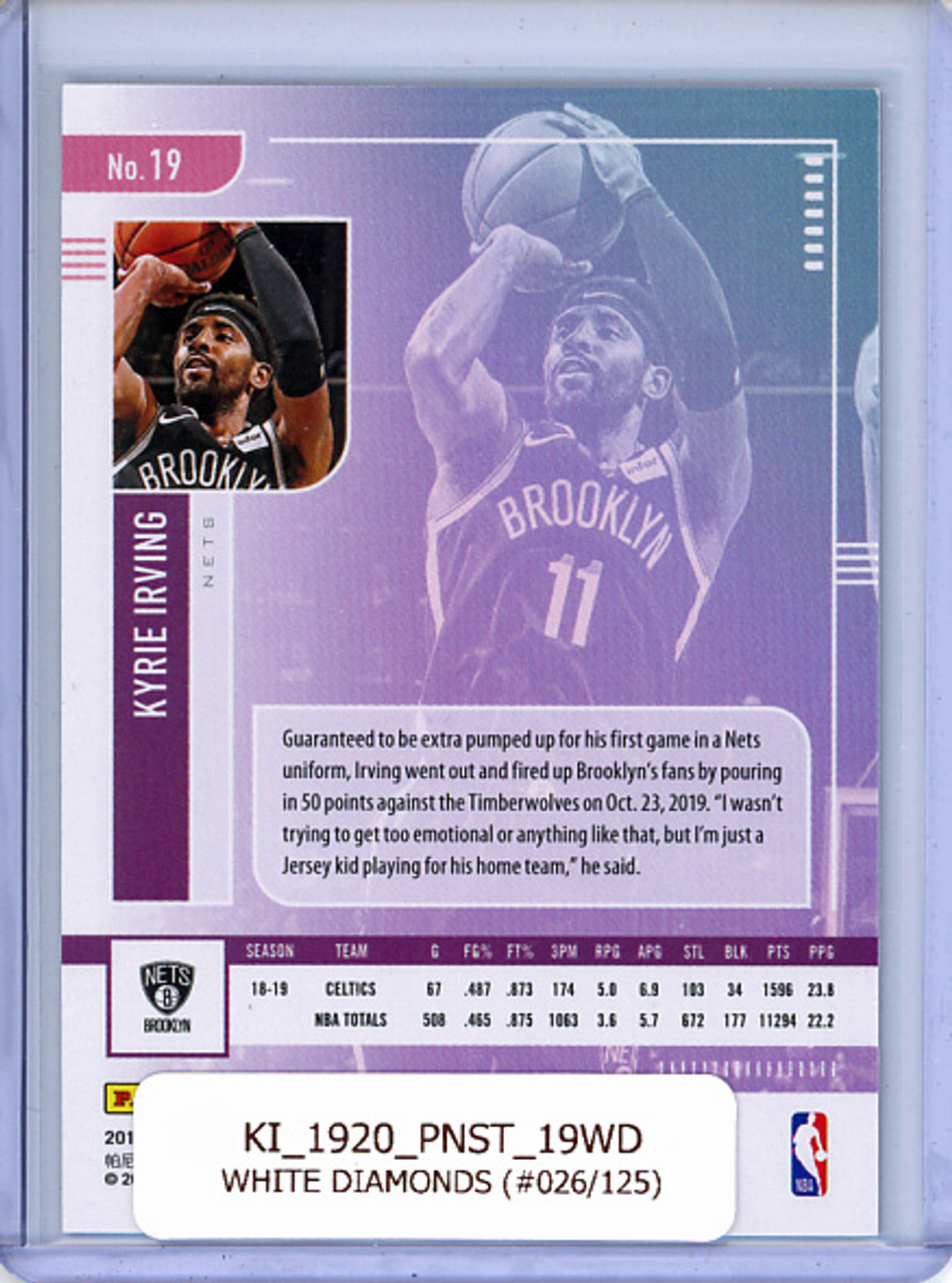 Kyrie Irving 2019-20 Status #19 White Diamonds (#026/125)