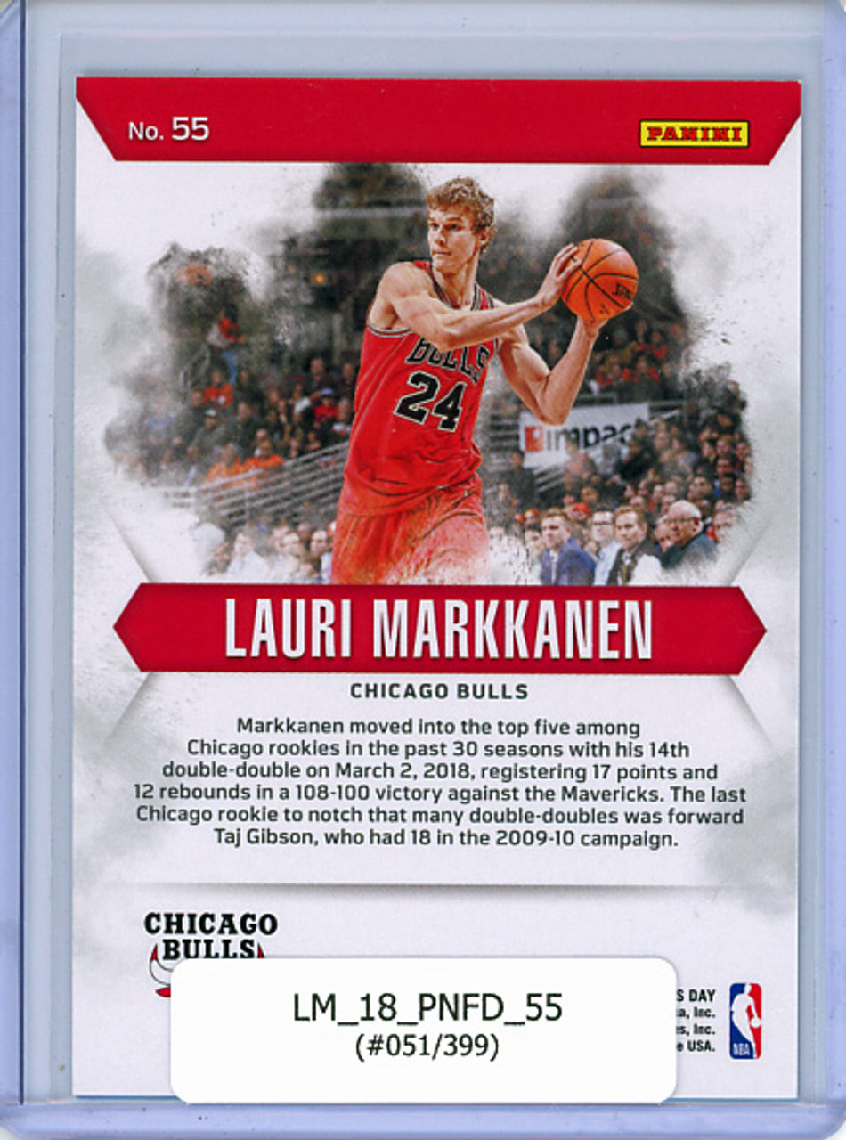 Lauri Markkanen 2018 Panini Father's Day #55 (#051/399)