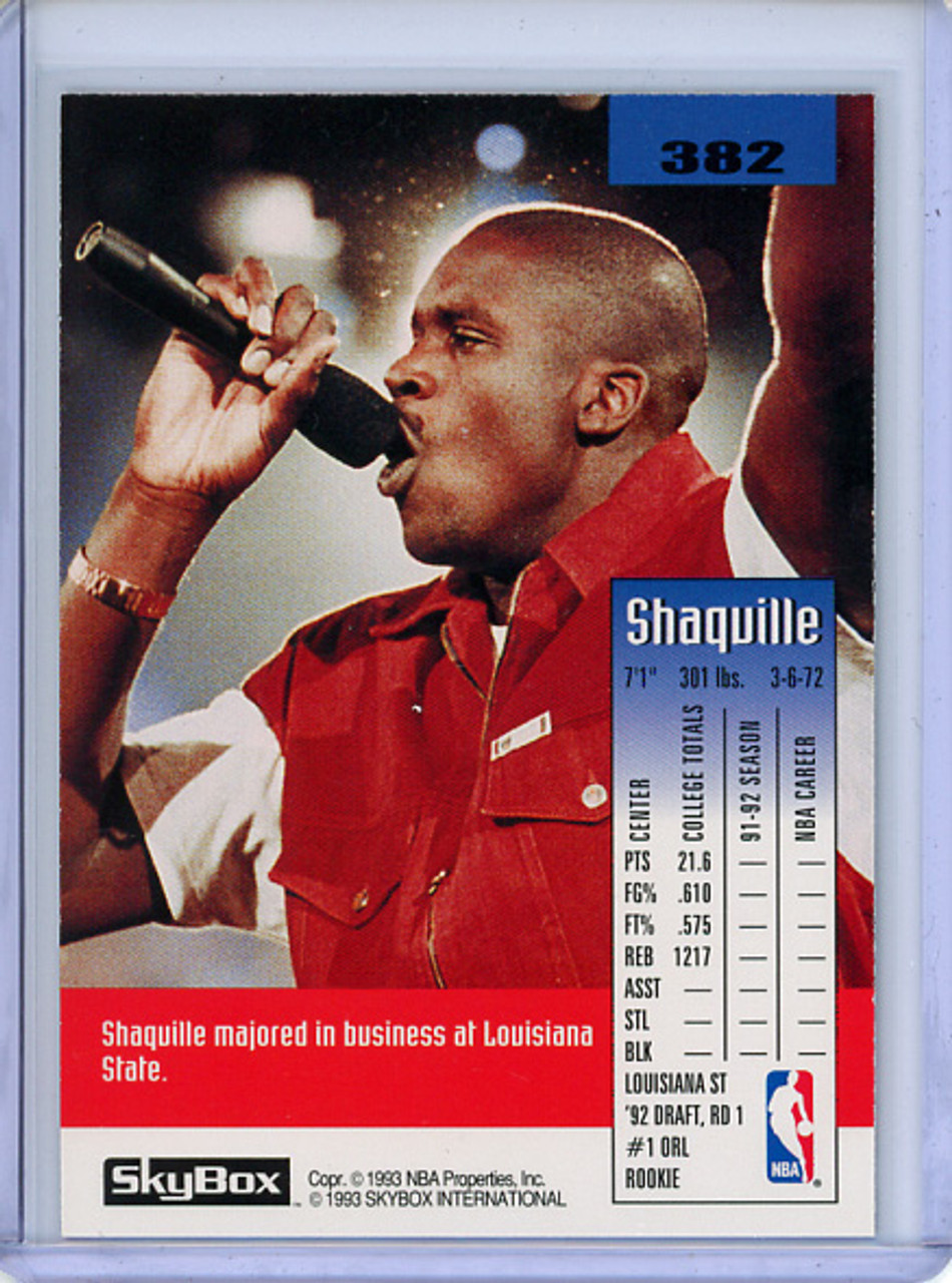 Shaquille O'Neal 1992-93 Skybox #382