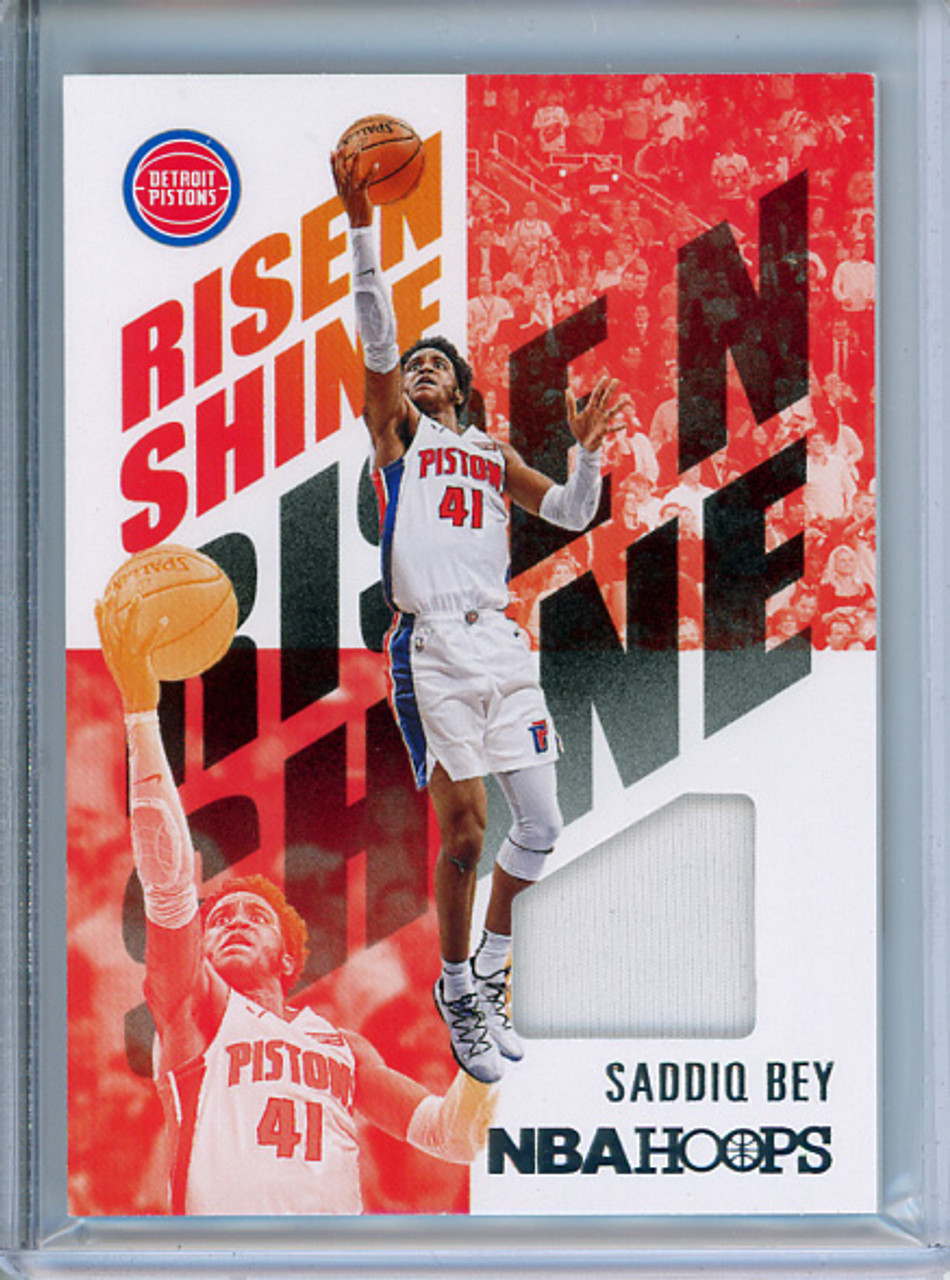 Saddiq Bey 2020-21 Hoops, Rise N Shine Memorabilia #RNS-SBY (1)