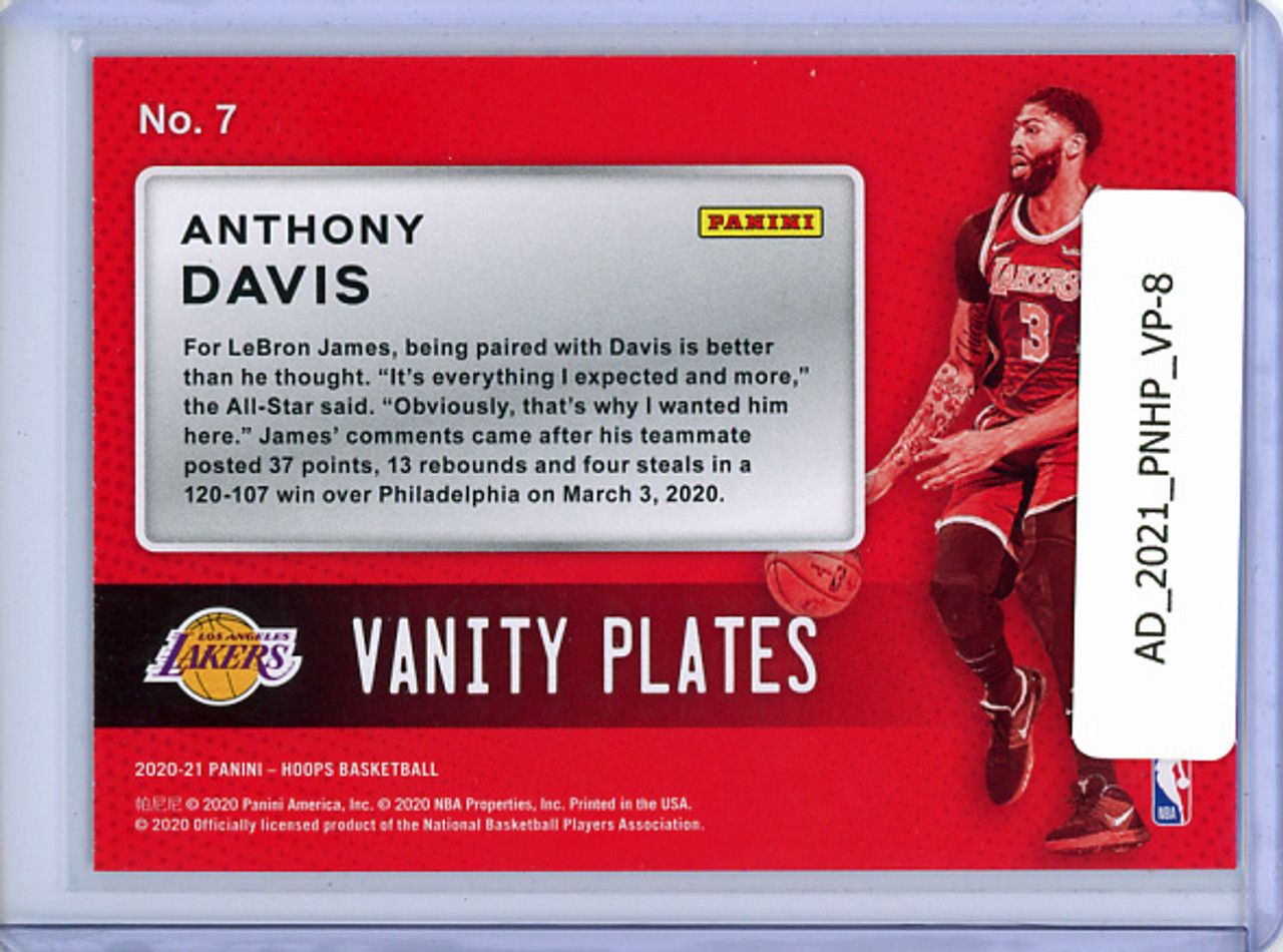 Anthony Davis 2020-21 Hoops, Vanity Plates #7