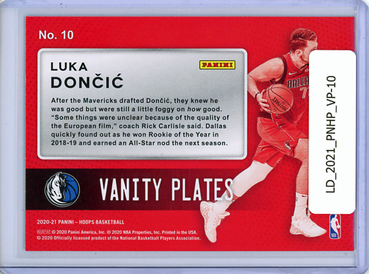 Luka Doncic 2020-21 Hoops, Vanity Plates #10