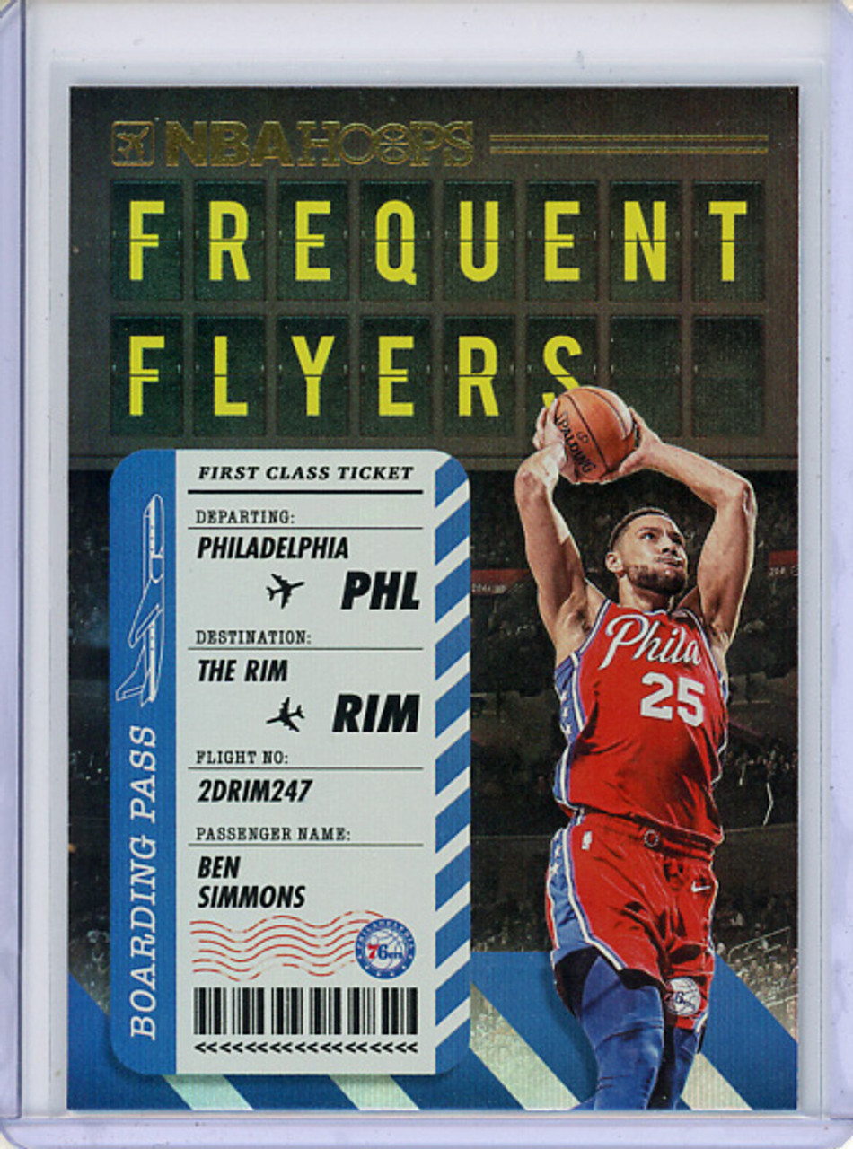 Ben Simmons 2020-21 Hoops, Frequent Flyers #10 Holo