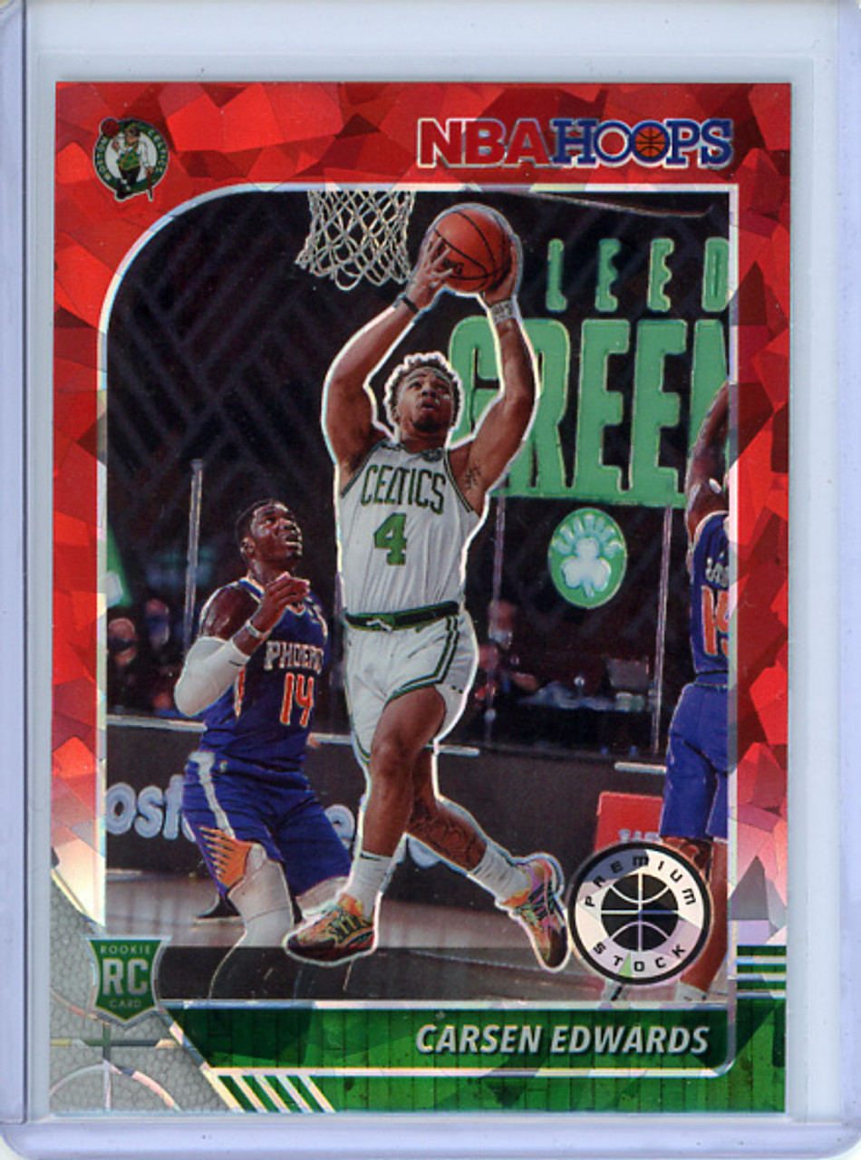 Carsen Edwards 2019-20 Hoops Premium Stock #227 Red Cracked Ice