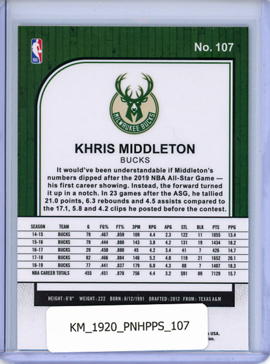 Khris Middleton 2019-20 Hoops Premium Stock #107