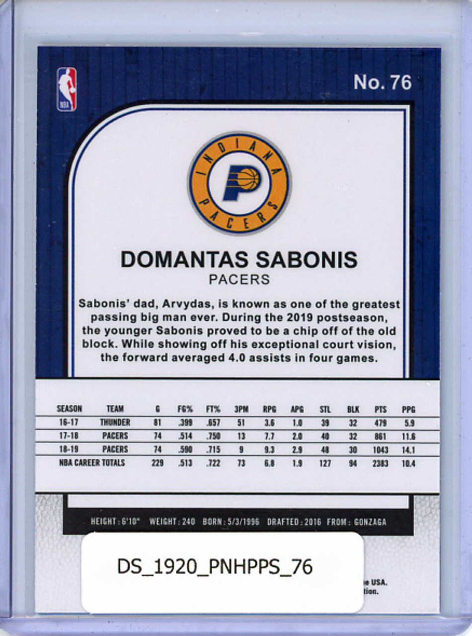 Domantas Sabonis 2019-20 Hoops Premium Stock #76