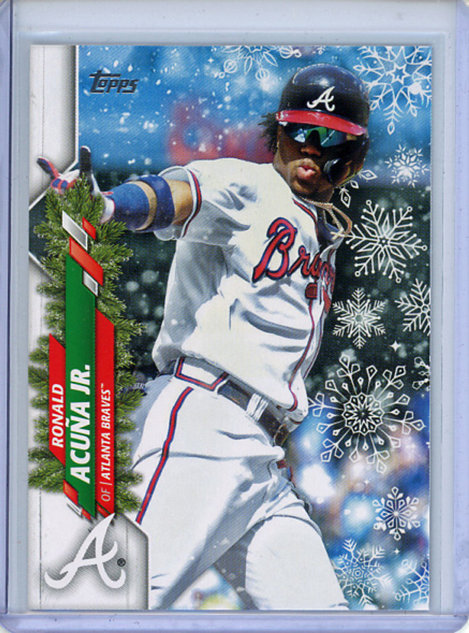 Ronald Acuna Jr. 2020 Topps Holiday #HW96 Photo Variations - Snowing