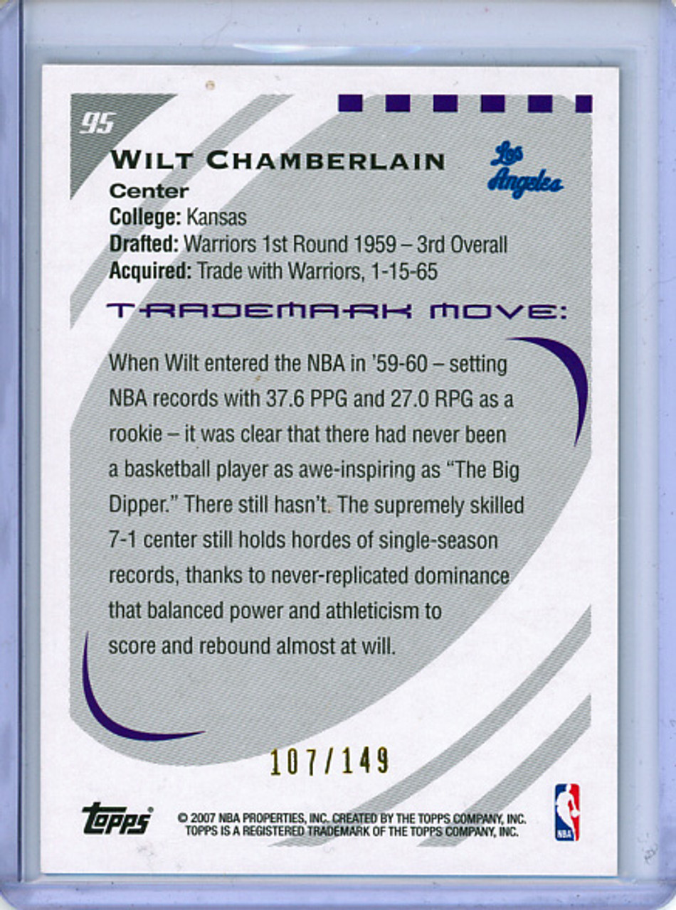 Wilt Chamberlain 2006-07 Trademark Moves #95 Red (#107/149)