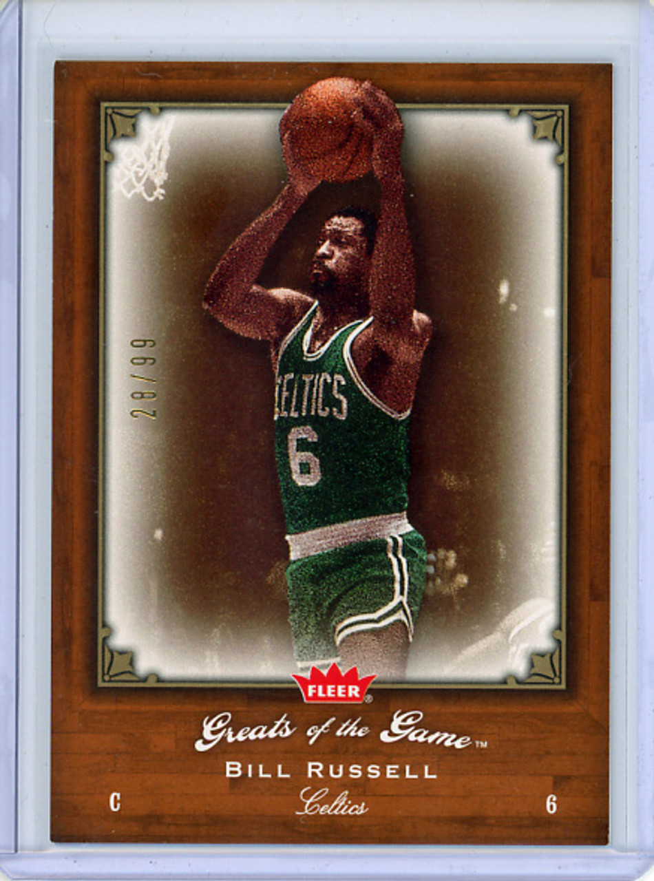 Bill Russell 2005-06 Greats of the Game #31 Gold (#28/99)