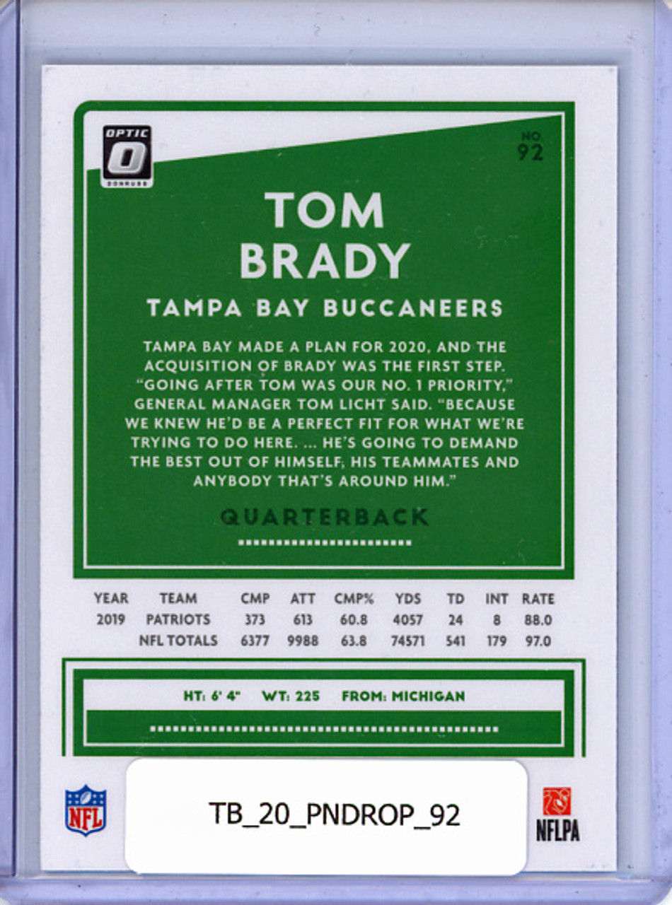 Tom Brady 2020 Donruss Optic #92