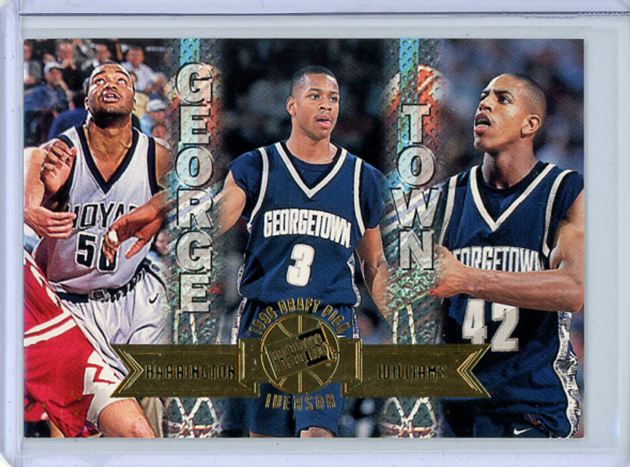 Allen Iverson 1996 Press Pass #41 with Othella Harrington and Jerome Williams