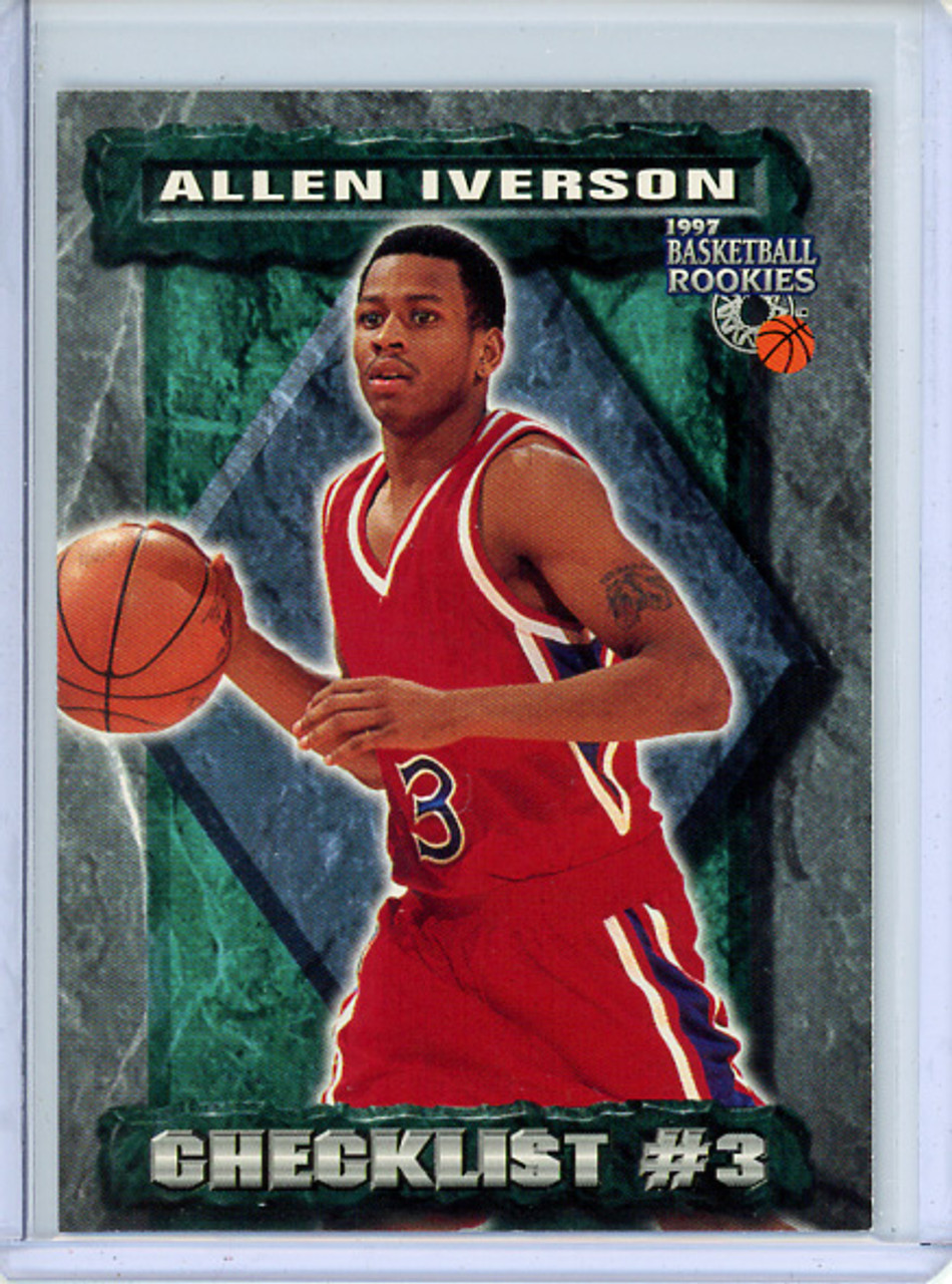 Allen Iverson 1997 Score Board Rookies #88 All-Rookie Team Checklist