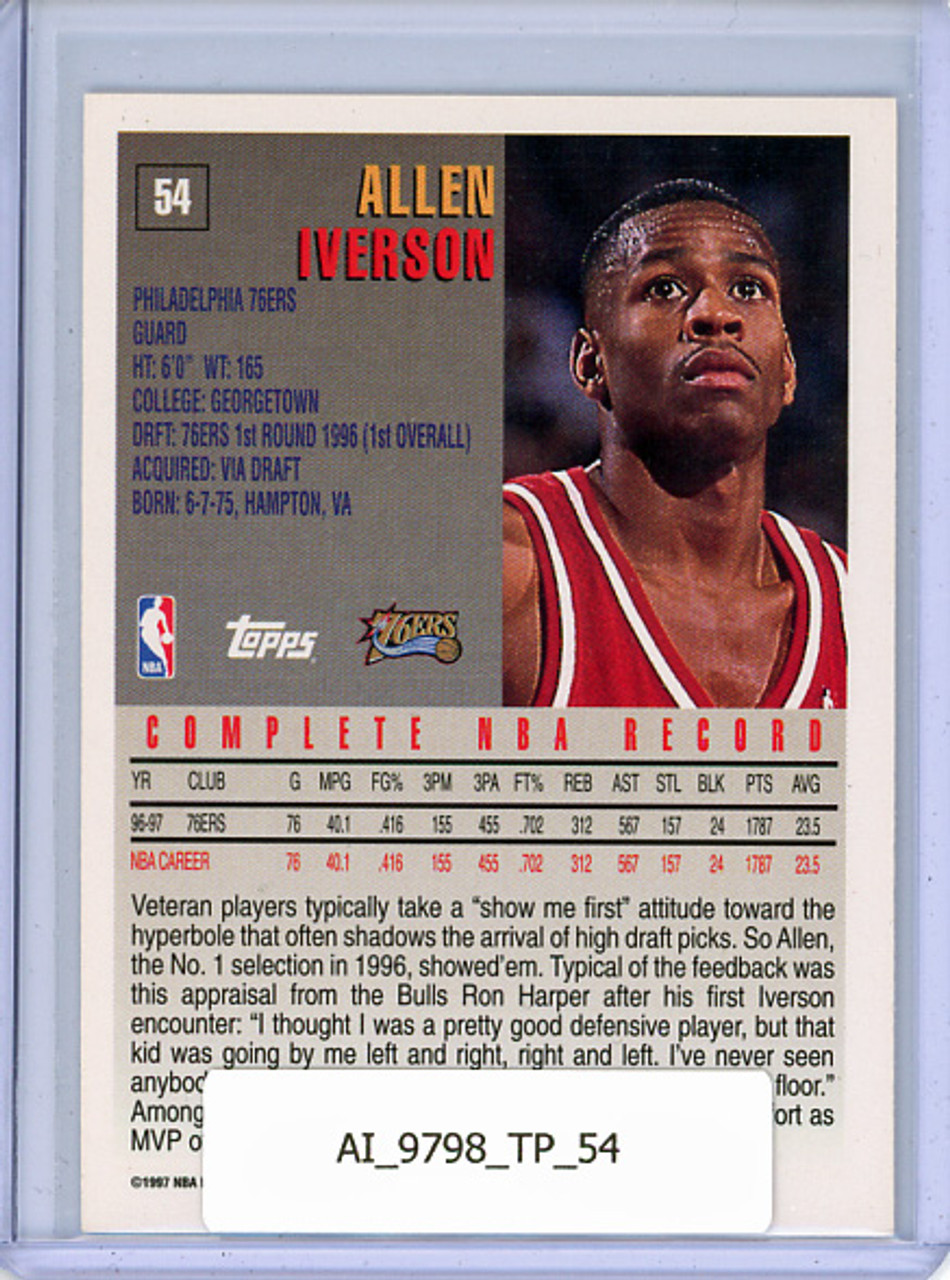 Allen Iverson 1997-98 Topps #54