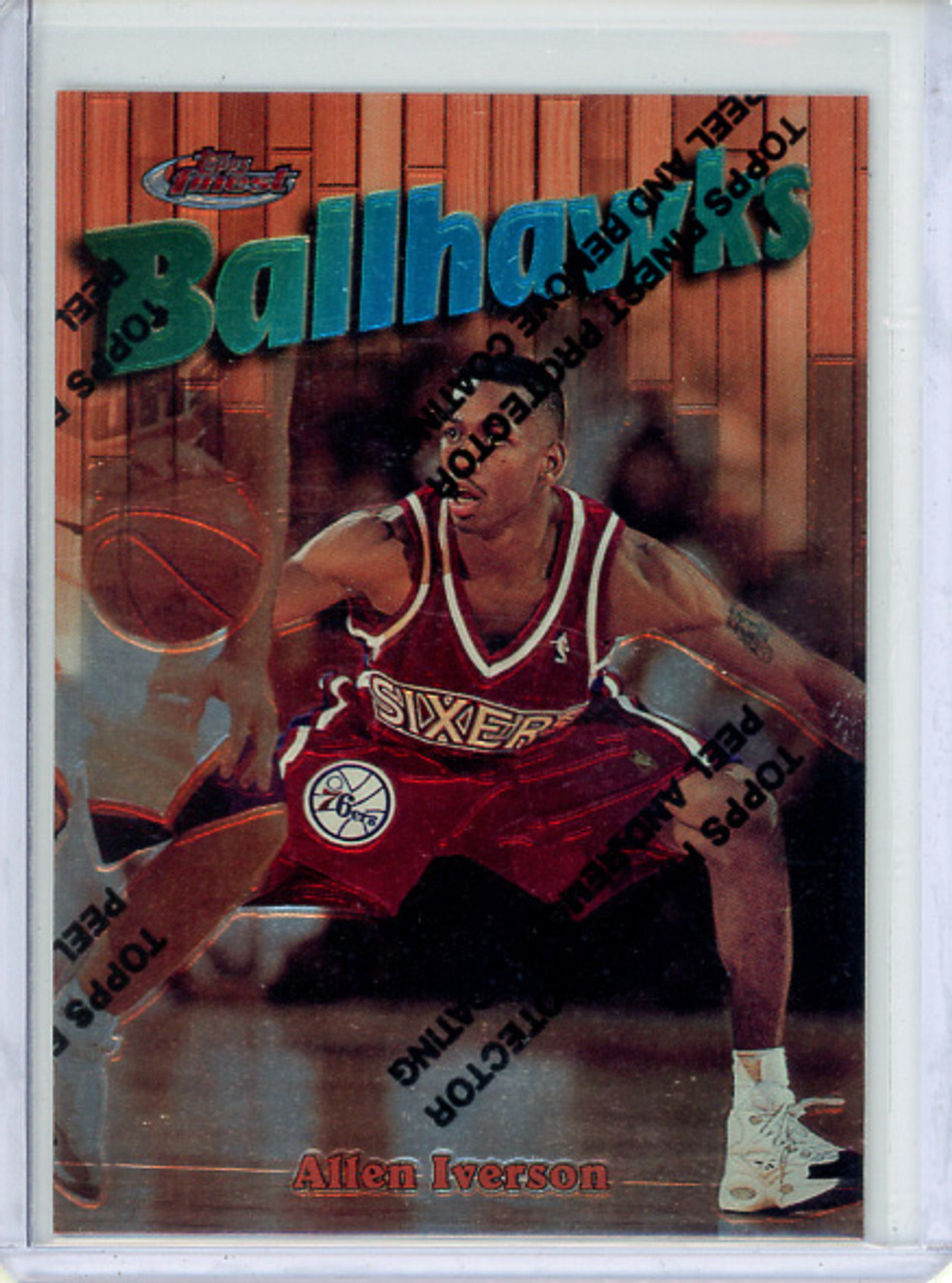 Allen Iverson 1997-98 Finest #57 Ballhawks With Coating