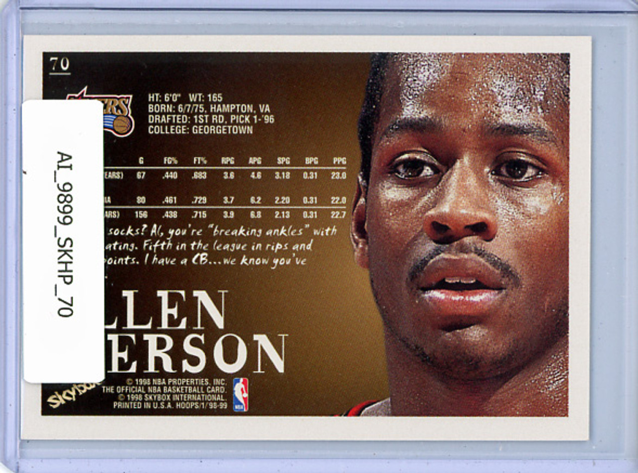 Allen Iverson 1998-99 Hoops #70