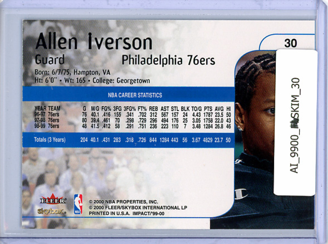 Allen Iverson 1999-00 Skybox Impact #30