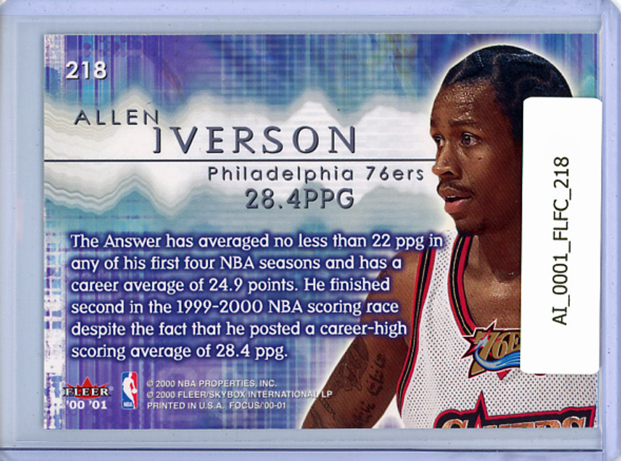 Allen Iverson 2000-01 Focus #218 20/20