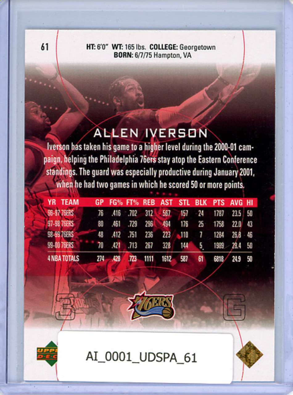 Allen Iverson 2000-01 SP Authentic #61