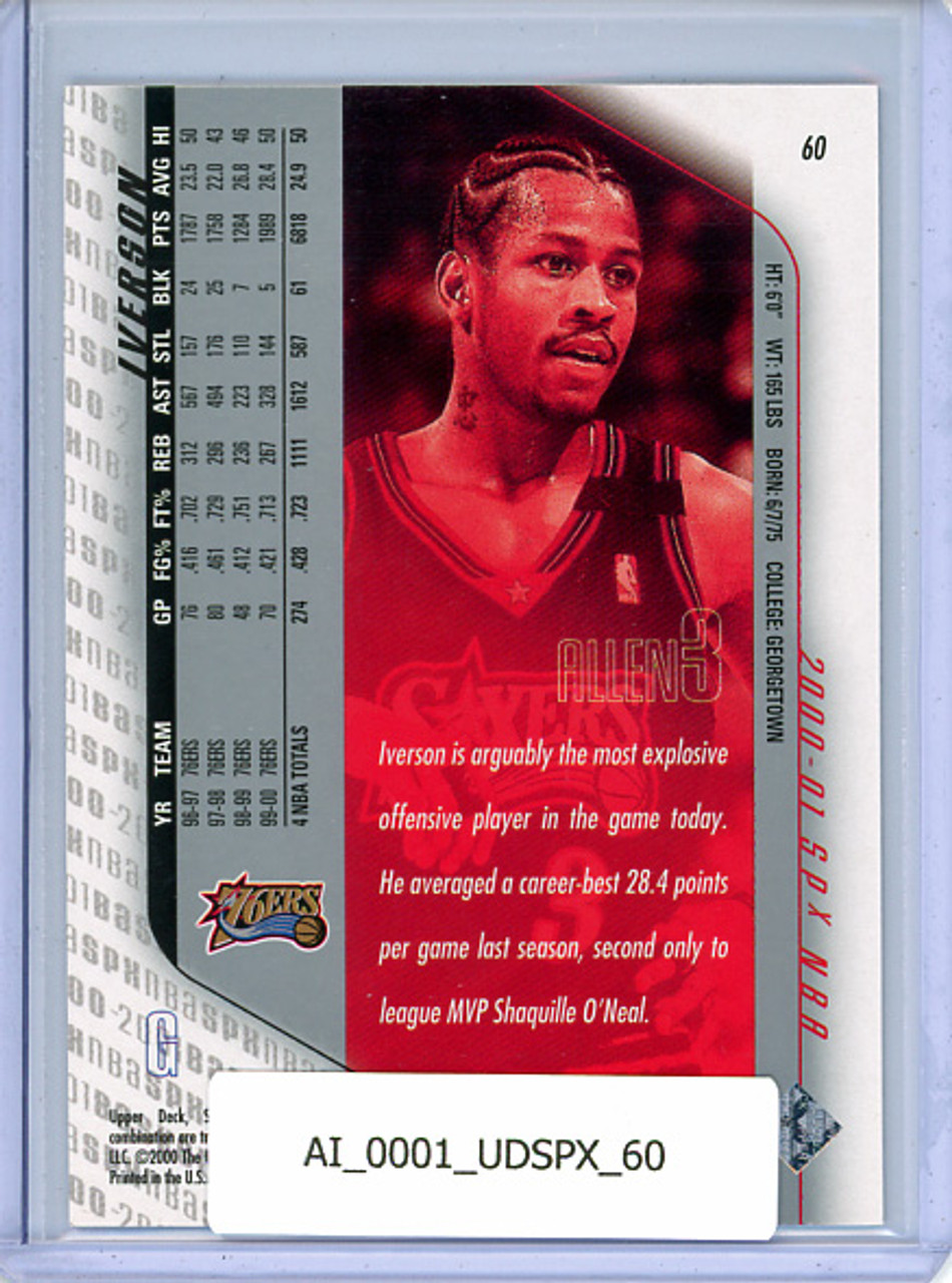 Allen Iverson 2000-01 SPx #60