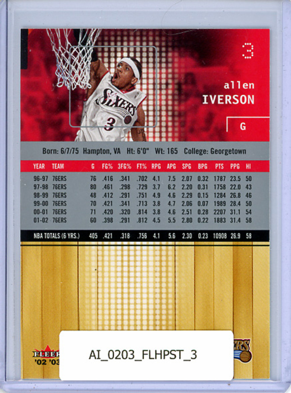 Allen Iverson 2002-03 Hoops Stars #3