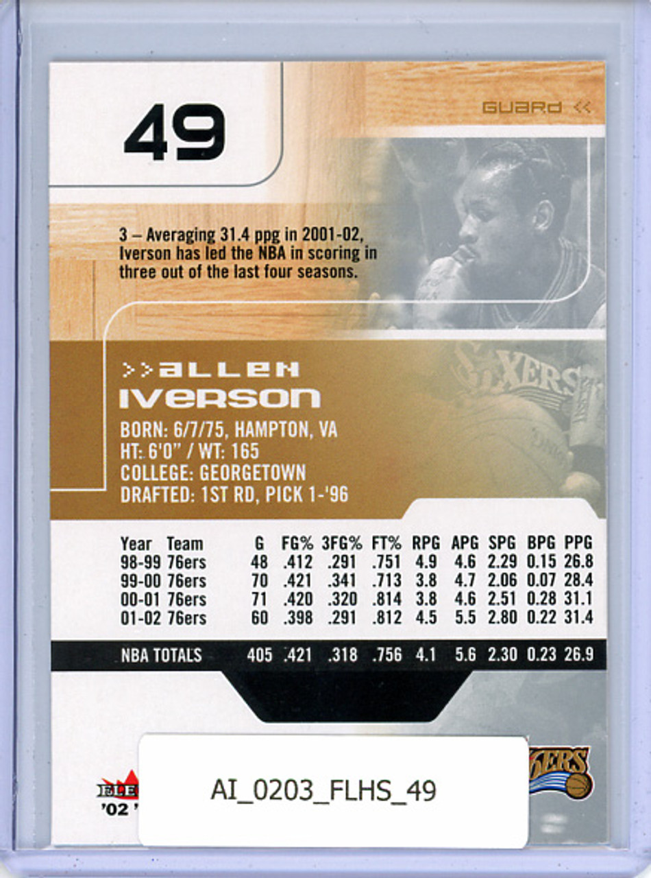 Allen Iverson 2002-03 Hot Shots #49