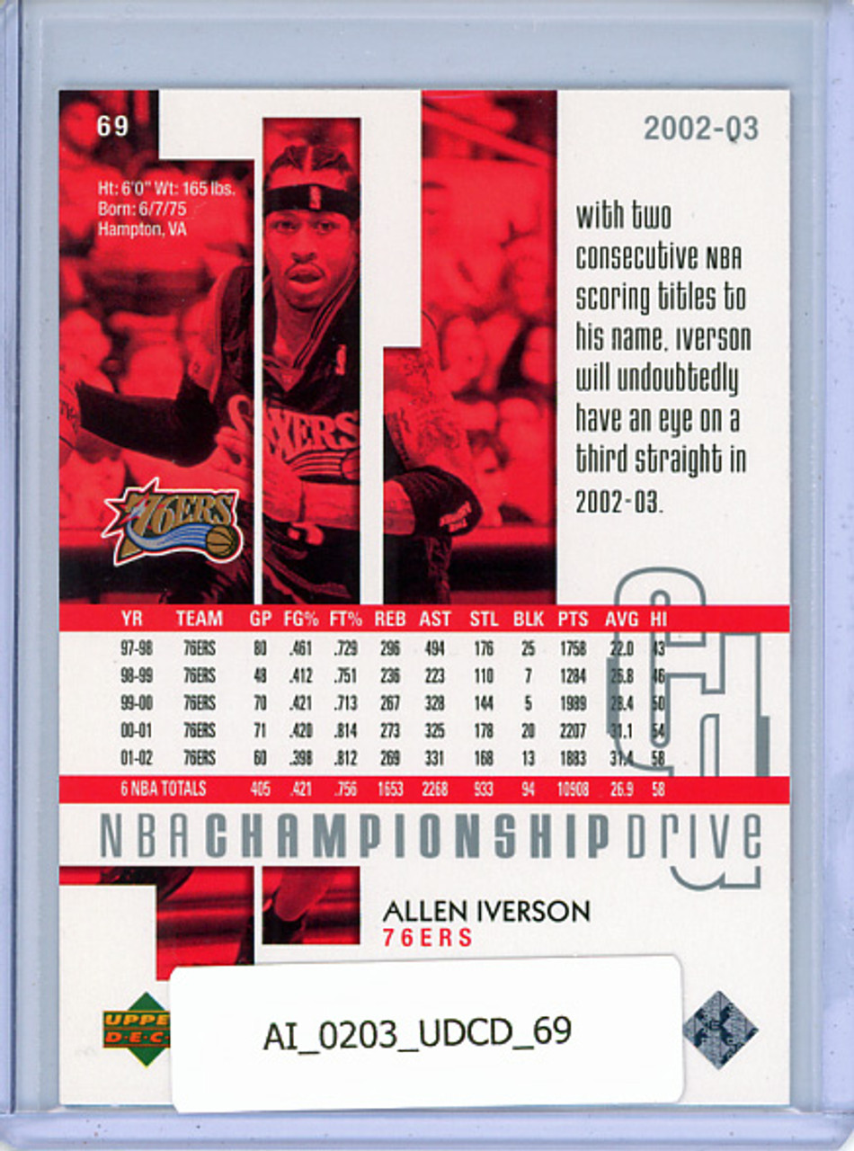 Allen Iverson 2002-03 Championship Drive #69