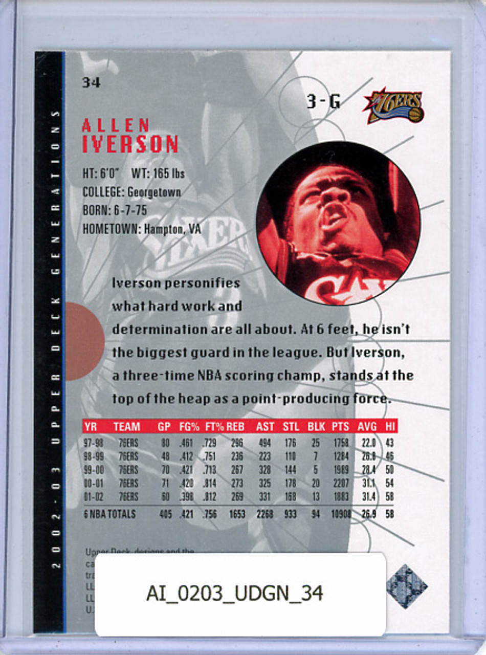 Allen Iverson 2002-03 Generations #34