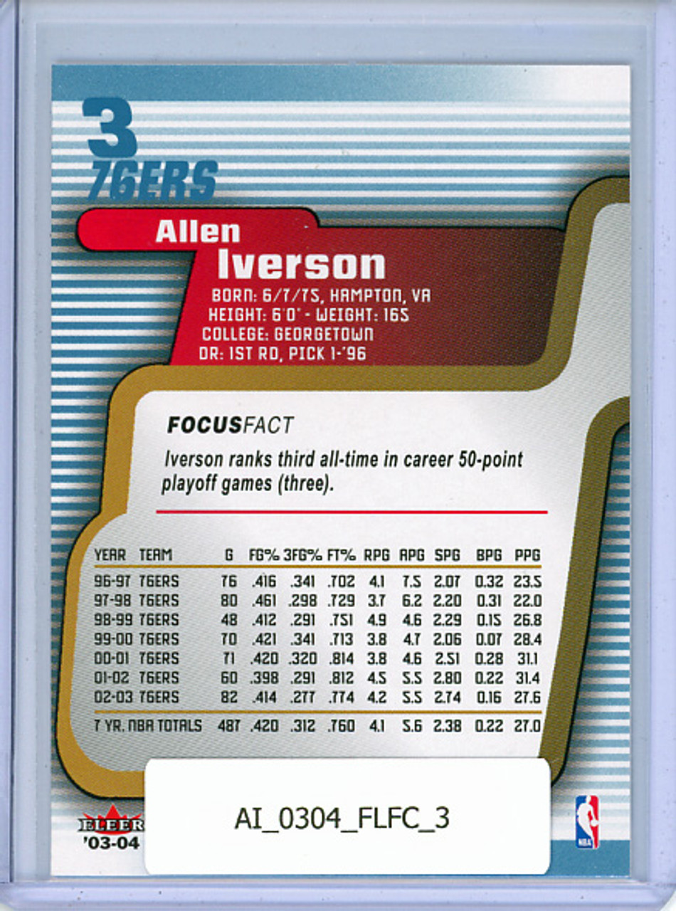 Allen Iverson 2003-04 Focus #3